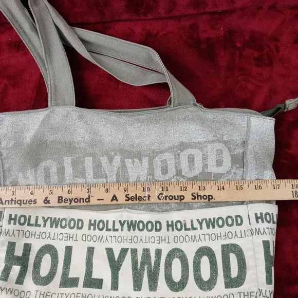Women's "HOLLYWOOD" Distressed Khaki Green Hobo  Handbag Full Zip Front Pockets - Picture 3 of 6